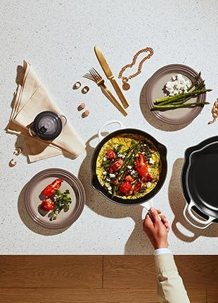 Le Creuset Enameled Cast Iron Signature Iron Handle Skillet, 10.25", White