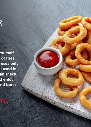 Chefman Digital 3.5 Quart Touch Screen Air Fryer Oven w/ Space Saving Flat Basket, Healthy Oil-Free Airfryer w/ 60 Minute Timer & Auto Shutoff, Dishwasher Safe Parts, BPA-Free, Black