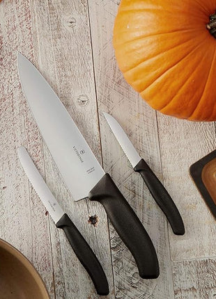 Victorinox Swiss Classic 8-Inch Chef's Knife with Straight-Edge Blade and Black Handle