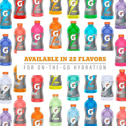 Gatorade Thirst Quencher, Fruit Punch, Glacier Cherry, Cool Blue Variety Pack, 12 Fl Oz (Pack of 18)