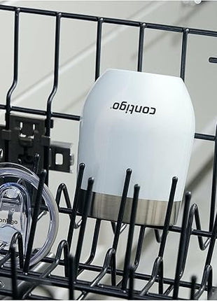 Contigo River North Stainless Steel Wine Tumbler with Spill-Proof Lid, Leak-Proof 12oz Reusable Wine Glass, Dishwasher Safe & Keeps Drinks Hot or Cold for Hours, Sunbeam Gold