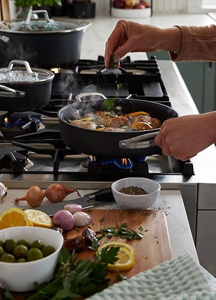 Calphalon Premier Hard-Anodized Nonstick Cookware 11-Piece Pots and Pans Set Dishwasher and Oven Safe with MineralShield Nonstick Technology Durable and Versatile Kitchen Cookware