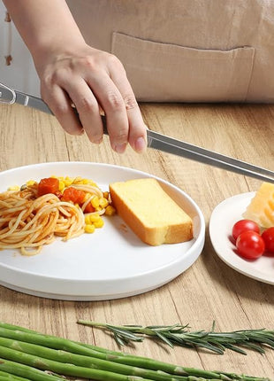 HOTEC Kitchen Tweezers Tongs Stainless Steel Professional Chef Tweezers, Set of 2-12inch Extra-Long Food Tongs for Cooking,Grill and Baking