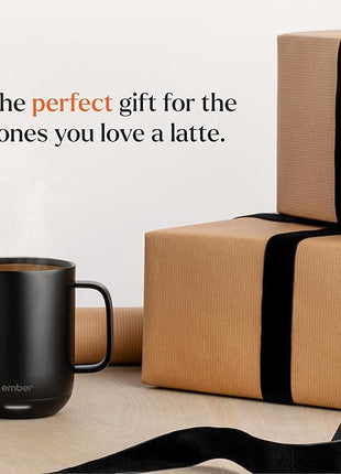 Ember Temperature Control Smart Mug 2, 14 Oz, App-Controlled Heated Coffee Mug with 80 Min Battery Life and Improved Design, Black