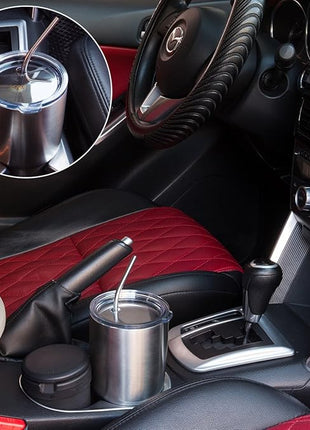 Spill Proof Lid With Straw For YETI Rambler, Tumbler, Ozark Trail cup and other brands Vacuum insulation stainless steel 20 oz Tumblers (30oz)