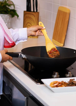 JOYCE CHEN Professional Series 14-Inch Carbon Steel Excalibur Nonstick Wok with Phenolic Handles