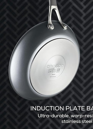 Circulon A1 Series with ScratchDefense Technology Nonstick Induction Frying Pans/Skillet Set, 8.5 Inch and 10 Inch - Graphite, Skillet Set (8.5" & 10")