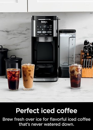 Ninja | Drip Coffee Maker | DualBrew Pro Hot & Iced Coffee Machine | Use with K-Cup Coffee Pods | 3 Brew Styles (Classic, Rich, & Iced) | 60oz Removable Reservoir & Dishwasher Safe | Black | CFP101