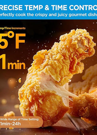 Midea Flexify French Door Toaster Oven Air Fryer Combo, 26.4 QT, Extra Large Air Fryer Countertop Oven 10-in-1 Combo, 25% Faster Cooking and 90% Less Oil, Stainless Steel