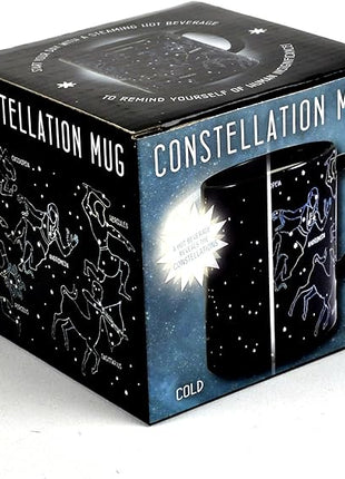 The Unemployed Philosophers Guild Heat Changing Constellation Mug - Add Coffee or Tea and 11 Constellations Appear - Comes in a Fun Gift Box