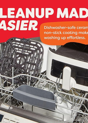 Instant Pot 4Qt VORTEX 6-in-1 Mini Air Fryer, Custom Program Options, Air Fry, Broil, Roast, Dehydrate, Bake, Reheat, Sea Salt, 4 Quarts