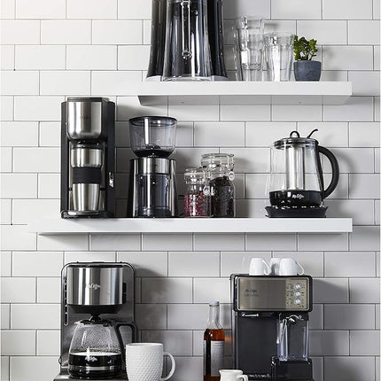 Mr. Coffee Automatic Burr Mill Coffee Grinder with 18 Custom Grinders Silver