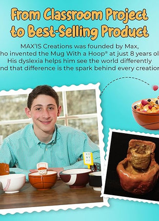 MAX'IS Creations The Mug with a Hoop Basketball Mugs Novelty Coffee Mugs Hot Chocolate Mug Coach Sports Basketball Gifts for Boys 8-12 Accessories Stuff, Funny Christmas Gifts for Kids Family, 16oz