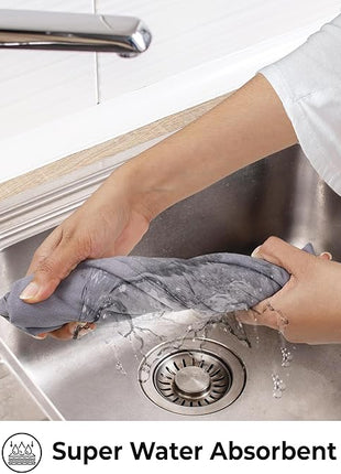 Urban Villa Kitchen Towels Set of 12 Dish Towels for Kitchen 100% Cotton Multi Color Dish Cloths 20''X30'' Large Multi-Purpose Kitchen Hand Towels Highly Absorbent Kitchen Towels with Hanging Loop