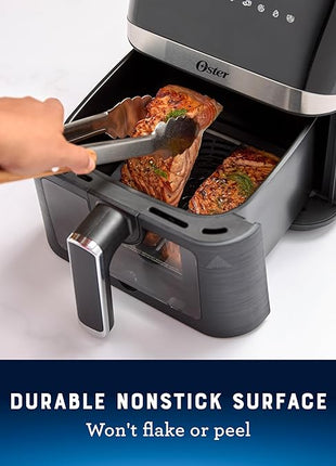Oster Compact Air Fryer, 4-Quart Digital Airfryer with Window, Easy-to-Use Countertop Air Fryer