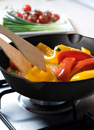 Commercial CHEF Pre-Seasoned Cast Iron Skillet with Removable Silicone Handle, 8-Inch Cast Iron Panst Iron Pan