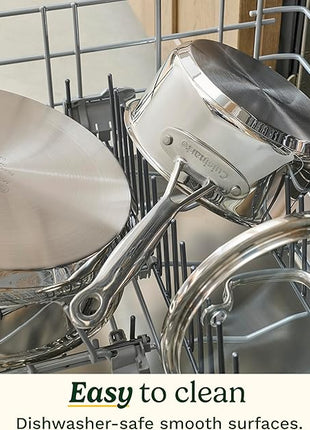 Cuisinart 77-11G Stainless Steel 11-Piece Set Chef's-Classic-Stainless-Cookware-Collection