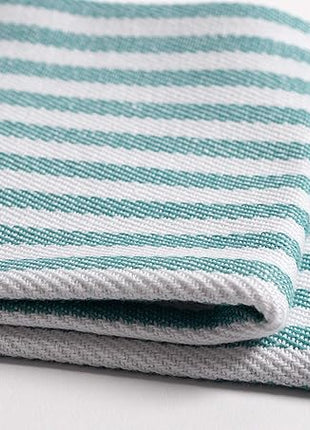 KAF Home Premium Kitchen Towels (18" x 28"), Large 100% Cotton, Flat & Terry Absorbent Dish Towel Set (Teal, 18 x 28-6 Pack)