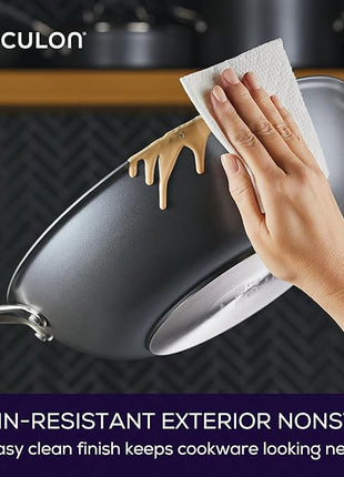 Circulon A1 Series with ScratchDefense Technology Nonstick Induction Stir Fry Pan, 13.25 Inch, Graphite