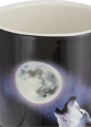 Spoontiques WOLVES/MOON TRAVEL MUG, 18 ounces