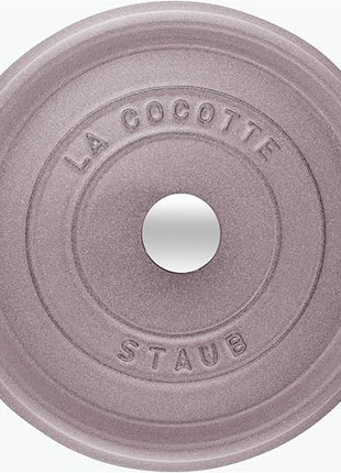 STAUB Cast Iron 7-qt Round Cocotte - Lilac