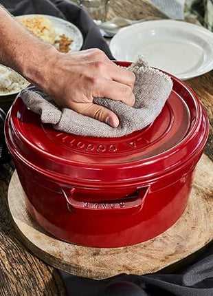 7-Qt. Round Dutch Oven Color: Cherry