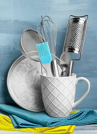 Urban Villa Kitchen Towels Set of 12 Dish Towels for Kitchen 100% Cotton Multi Color Dish Cloths 20''X30'' Large Multi-Purpose Kitchen Hand Towels Highly Absorbent Kitchen Towels with Hanging Loop