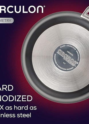 Circulon Symmetry Hard-Anodized Nonstick Frying Pan, 8.5-Inch, Black