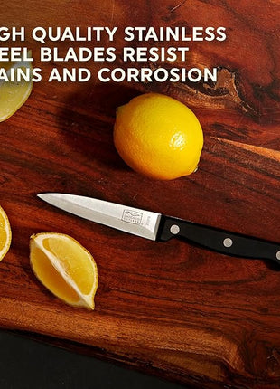 Chicago Cutlery Essentials 3-Piece Kitchen Chef Knife Set With Stainless Steel Blades For Home Kitchen