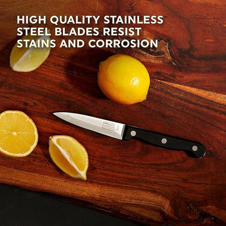 Chicago Cutlery Essentials 3-Piece Kitchen Chef Knife Set With Stainless Steel Blades For Home Kitchen