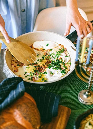 Wooden Spoons for Cooking 7-Piece, Kitchen Nonstick Bamboo Cooking Utensils Set, Healthy Bamboo Wooden Spatula Spoon for Cooking