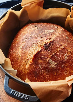 STAUB Cast Iron Dutch Oven 4-qt Round Cocotte, Made in France, Serves 3-4, Matte Black