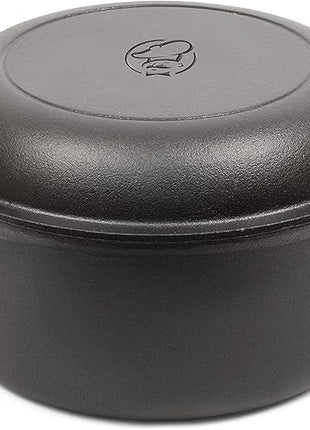 COMMERCIAL CHEF 5-Quart Cast Iron Dutch Oven with Skillet Lid