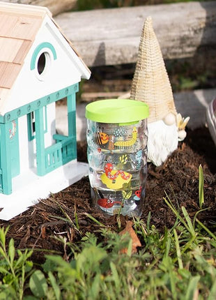 Tervis Peanuts Best Buddies Collection Snoopy Woodstock House Made in USA Double Walled Insulated Tumbler Travel Cup Keeps Drinks Cold & Hot, 10oz Wavy, Felt