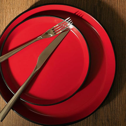 SERVICE FOR 4 - Total of 16 pieces including 8 dinner plates (10”), 4 salad plates (7.5”), 4 bowls (5.75”), and 4 mugs (12 oz), making it the perfect set to service 4 people