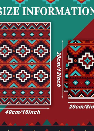 Boyiee Set of 6 Southwestern Kitchen Towels Boho Aztec Theme Dishtowel Native American Hand Tea Towels 24 x 16 Inches for Absorbent Kitchen Decor with Hanging Loop for Room Home Housewarming Gift
