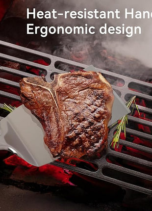 Metal Spatula for Cast Iron Skillet Grill & BBQ, Flat Top Griddle Spatulas for Burgers Fish Eggs, Stainless Steel Turner Flipper for Kitchen Use