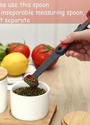 Collapsible Silicone Soft Measuring Cups and Measuring Spoons,8 pieces Portable Food Grade Silicone Measurement Cup for Liquid & Dry Measuring Baking &Utensils & Travel Measuring Cup，space saver