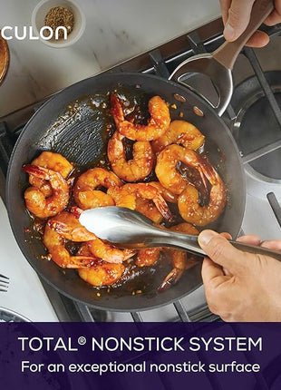 Circulon Symmetry Dishwasher Safe Hard Anodized Nonstick Cookware Pots and Pans Set, 11-Piece, Chocolate