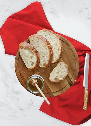 Urban Villa Flour Sack RedKitchen Towels 100% Cotton Highly Absorbent Dish Towels for Bread Proofing Baking Drying Dinnerware Glass Embroidery DIY Projects Zero Lint 27x27 Inches (12 Pack)