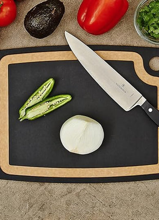 Epicurean Gourmet Series Cutting Board with Juice Groove 14.5-Inch by 11.25-Inch, Slate/Natural
