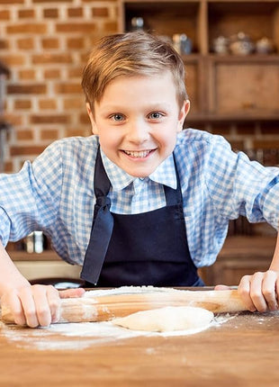 French Rolling Pin (17 Inches) –WoodenRoll Pin for Fondant, Pie Crust, Cookie, Pastry, Dough –Tapered Design & Smooth Construction - Essential Kitchen Utensil