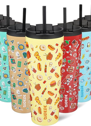 BJPKPK 26oz Tumbler With lid And Straw Stainless Steel Travel Coffee Mug Insulated Tumblers Cups,Yummy