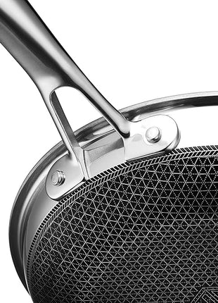 HexClad Hybrid Nonstick 7-Inch Frying Pan, Stay-Cool Handle, Dishwasher-Friendly, Oven-Safe Up to 900°F, Induction Ready, Compatible with All Cooktops