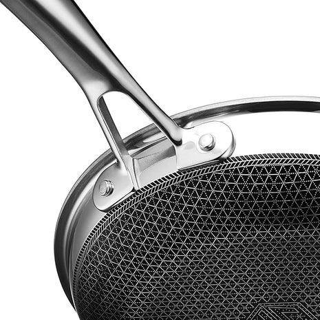 HexClad Hybrid Nonstick 7-Inch Frying Pan, Stay-Cool Handle, Dishwasher-Friendly, Oven-Safe Up to 900°F, Induction Ready, Compatible with All Cooktops