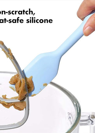 OXO Good Grips 2 Piece Silicone Spatula Set, One size, red/seltzer