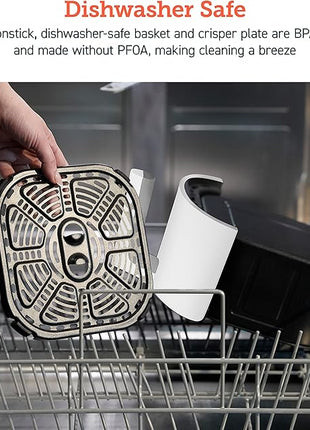 Cosori Air Fryer 4 Qt, 7 Cooking Functions Airfryer, 150+ Recipes on Free App, 97% less fat Freidora de Aire, Dishwasher-safe, Designed for 1-3 People, Lite 4.0-Quart Smart Air Fryer, White