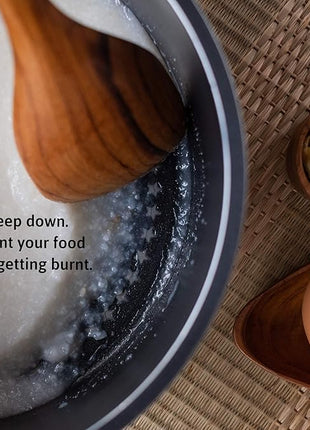 FAAY Teak Wooden Utensils, Healthy Spoon and Spatula Handcraft from High Moist-Resistance Teakwood for Non Stick Cookware (Corner Spoon - Right Hand)