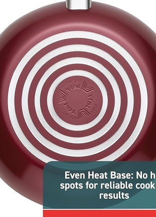 T-fal Essence, 20 Piece Non-Stick pots and pans Cookware Set, Red