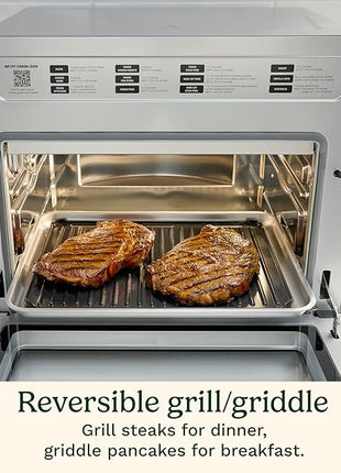 Cuisinart 15-in-1 Extra-Large Digital Air Fryer Oven with 9"x13" 2-in-1 Pan, Air Fry 4 Lbs of Wings, Cook a 13 Lb Turkey or 5+ Lb Chicken, Toast 9 Slices of Bread, and Bake a 13" Pizza, TOA-112